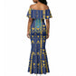 Amun Mermaid Dress Ancient Egyptian Hieroglyphic, Pharaoh and Scarab - African Pride
