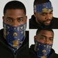 Amun Neck Gaiter Ancient Egyptian Hieroglyphic, Pharaoh and Scarab - African Pride