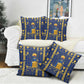 Amun Pillow Cover Ancient Egyptian Hieroglyphic, Pharaoh and Scarab - African Pride
