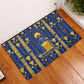 Amun Rubber Doormat Ancient Egyptian Hieroglyphic, Pharaoh and Scarab - African Pride