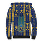 Amun Sherpa Hoodie Ancient Egyptian Hieroglyphic, Pharaoh and Scarab - African Pride