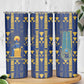 Amun Skinny Tumbler Ancient Egyptian Hieroglyphic, Pharaoh and Scarab - African Pride
