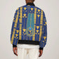Amun Sleeve Zip Bomber Jacket Ancient Egyptian Hieroglyphic, Pharaoh and Scarab - African Pride