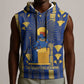 Amun Sleeveless Hoodie Ancient Egyptian Hieroglyphic, Pharaoh and Scarab - African Pride