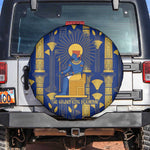 Amun Spare Tire Cover Ancient Egyptian Hieroglyphic, Pharaoh and Scarab - African Pride