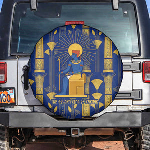 Amun Spare Tire Cover Ancient Egyptian Hieroglyphic, Pharaoh and Scarab - African Pride