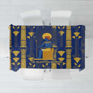 Amun Tablecloth Ancient Egyptian Hieroglyphic, Pharaoh and Scarab - African Pride