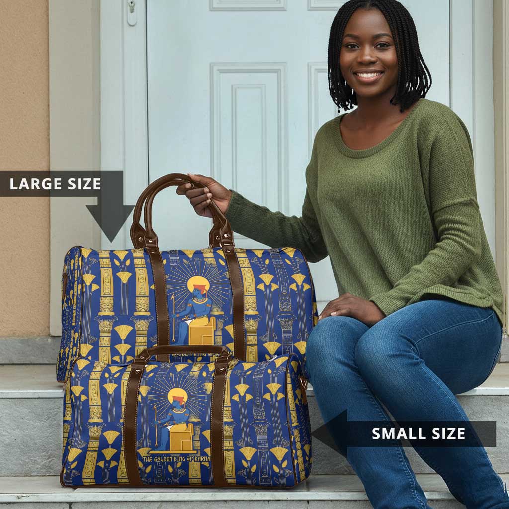 Amun Travel Bag Ancient Egyptian Hieroglyphic, Pharaoh and Scarab - African Pride