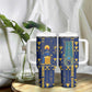Amun Tumbler With Handle Ancient Egyptian Hieroglyphic, Pharaoh and Scarab - African Pride