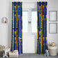 Amun Window Curtain Ancient Egyptian Hieroglyphic, Pharaoh and Scarab - African Pride