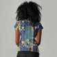 Amun Women V-Neck T-Shirt Ancient Egyptian Hieroglyphic, Pharaoh and Scarab - African Pride