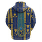 Amun Zip Hoodie Ancient Egyptian Hieroglyphic, Pharaoh and Scarab - African Pride