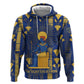 Amun Zip Hoodie Ancient Egyptian Hieroglyphic, Pharaoh and Scarab - African Pride