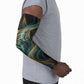 Amun Ancient Egyptian Arm Sleeves with Mystical Smoke Swirl Pattern, Fiery Ram Head, and Hieroglyphic - African Pride