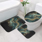 Amun Ancient Egyptian Bathroom Set with Mystical Smoke Swirl Pattern, Fiery Ram Head, and Hieroglyphic - African Pride