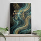 Amun Ancient Egyptian Canvas Wall Art with Mystical Smoke Swirl Pattern, Fiery Ram Head, and Hieroglyphic - African Pride