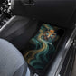 Amun Ancient Egyptian Car Mats with Mystical Smoke Swirl Pattern, Fiery Ram Head, and Hieroglyphic - African Pride