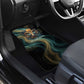 Amun Ancient Egyptian Car Mats with Mystical Smoke Swirl Pattern, Fiery Ram Head, and Hieroglyphic - African Pride