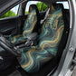 Amun Ancient Egyptian Car Seat Cover with Mystical Smoke Swirl Pattern, Fiery Ram Head, and Hieroglyphic - African Pride