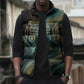Amun Ancient Egyptian Sleeveless Puffer Jacket with Mystical Smoke Swirl Pattern, Fiery Ram Head, and Hieroglyphic - African Pride