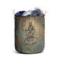 Anubis Laundry Basket Ancient Egyptian Aged Papyrus, Scales of Justice, and Egyptian Hieroglyph - African Pride