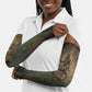 Anubis Arm Sleeves Ancient Egyptian Aged Papyrus, Scales of Justice, and Egyptian Hieroglyph - African Pride