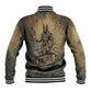 Anubis Baseball Jacket Ancient Egyptian Aged Papyrus, Scales of Justice, and Egyptian Hieroglyph - African Pride
