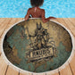 Anubis Beach Blanket Ancient Egyptian Aged Papyrus, Scales of Justice, and Egyptian Hieroglyph - African Pride