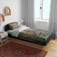 Anubis Bedding Set Ancient Egyptian Aged Papyrus, Scales of Justice, and Egyptian Hieroglyph - African Pride
