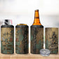 Anubis 4 in 1 Can Cooler Tumbler Ancient Egyptian Aged Papyrus, Scales of Justice, and Egyptian Hieroglyph - African Pride