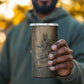 Anubis 4 in 1 Can Cooler Tumbler Ancient Egyptian Aged Papyrus, Scales of Justice, and Egyptian Hieroglyph - African Pride