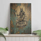 Anubis Canvas Wall Art Ancient Egyptian Aged Papyrus, Scales of Justice, and Egyptian Hieroglyph - African Pride