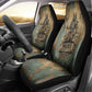 Anubis Car Seat Cover Ancient Egyptian Aged Papyrus, Scales of Justice, and Egyptian Hieroglyph - African Pride