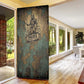 Anubis Door Cover Ancient Egyptian Aged Papyrus, Scales of Justice, and Egyptian Hieroglyph - African Pride