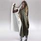 Anubis Hooded Blanket Ancient Egyptian Aged Papyrus, Scales of Justice, and Egyptian Hieroglyph - African Pride