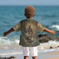 Anubis Kid Hawaiian Shirt Ancient Egyptian Aged Papyrus, Scales of Justice, and Egyptian Hieroglyph - African Pride
