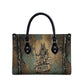 Anubis Leather Bag Ancient Egyptian Aged Papyrus, Scales of Justice, and Egyptian Hieroglyph - African Pride