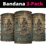 Anubis Neck Gaiter Ancient Egyptian Aged Papyrus, Scales of Justice, and Egyptian Hieroglyph - African Pride