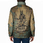 Anubis Padded Jacket Ancient Egyptian Aged Papyrus, Scales of Justice, and Egyptian Hieroglyph - African Pride