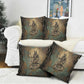 Anubis Pillow Cover Ancient Egyptian Aged Papyrus, Scales of Justice, and Egyptian Hieroglyph - African Pride