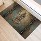 Anubis Rubber Doormat Ancient Egyptian Aged Papyrus, Scales of Justice, and Egyptian Hieroglyph - African Pride