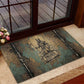 Anubis Rubber Doormat Ancient Egyptian Aged Papyrus, Scales of Justice, and Egyptian Hieroglyph - African Pride