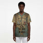 Anubis Scrub Top Ancient Egyptian Aged Papyrus, Scales of Justice, and Egyptian Hieroglyph - African Pride