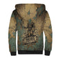 Anubis Sherpa Hoodie Ancient Egyptian Aged Papyrus, Scales of Justice, and Egyptian Hieroglyph - African Pride