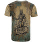 Anubis T shirt Ancient Egyptian Aged Papyrus, Scales of Justice, and Egyptian Hieroglyph - African Pride