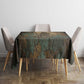 Anubis Tablecloth Ancient Egyptian Aged Papyrus, Scales of Justice, and Egyptian Hieroglyph - African Pride