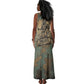 Anubis Tank Maxi Dress Ancient Egyptian Aged Papyrus, Scales of Justice, and Egyptian Hieroglyph - African Pride