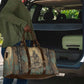 Anubis Travel Bag Ancient Egyptian Aged Papyrus, Scales of Justice, and Egyptian Hieroglyph - African Pride