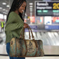Anubis Travel Bag Ancient Egyptian Aged Papyrus, Scales of Justice, and Egyptian Hieroglyph - African Pride