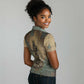 Anubis Women Polo Shirt Ancient Egyptian Aged Papyrus, Scales of Justice, and Egyptian Hieroglyph - African Pride